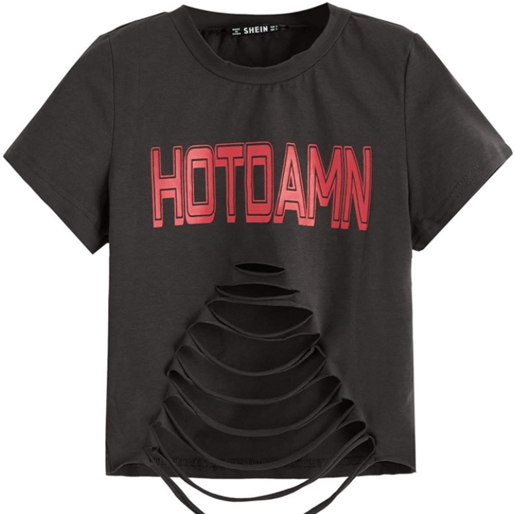 Hotdamn crop top